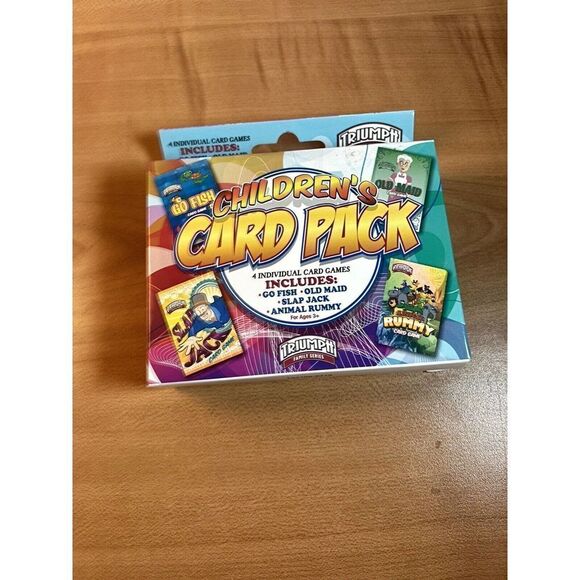 Triumptt Children's CARD PACK {4 Individual Card Games Ages 3+} 2015 - Picture 1 of 7